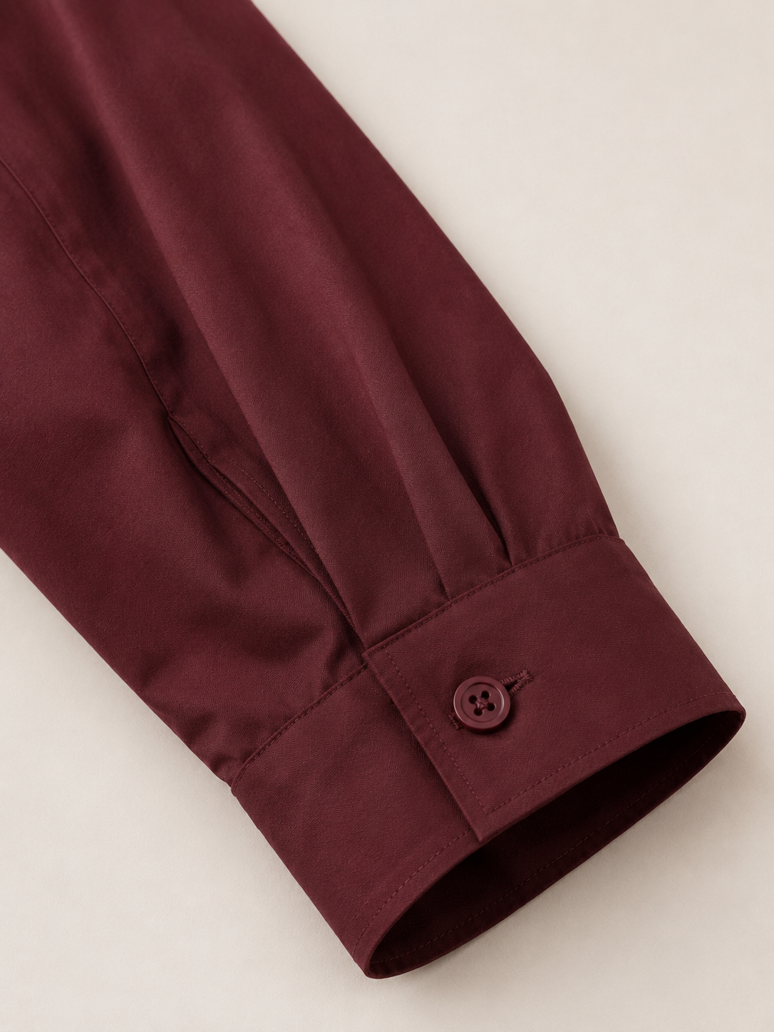 Poignet boutonné de la chemise Maya bordeaux NOSSIA