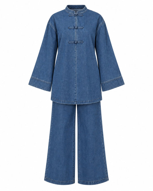 Ensemble Selma en denim - vue de face