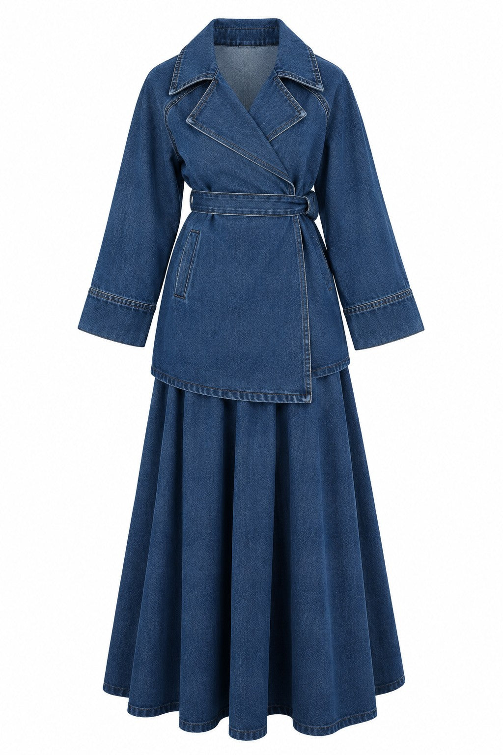 Ensemble Yara en denim - vue de face