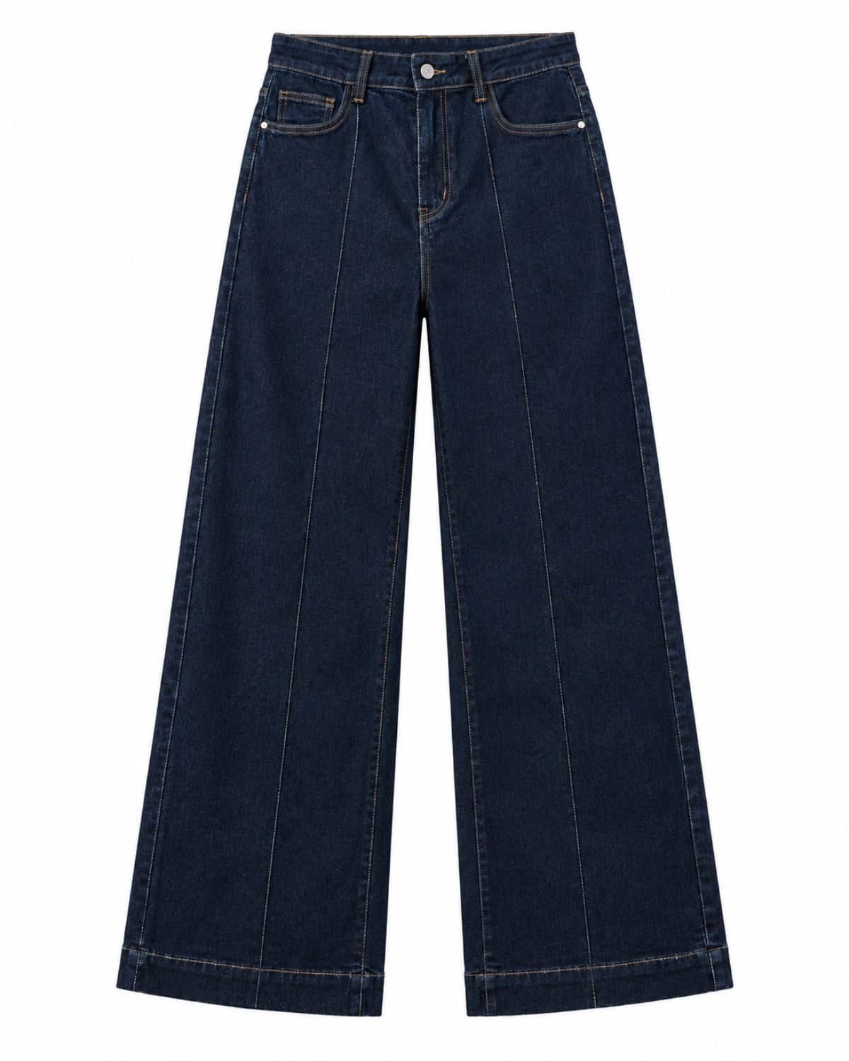 Jean large femme Aïna en denim stretch - vue de face