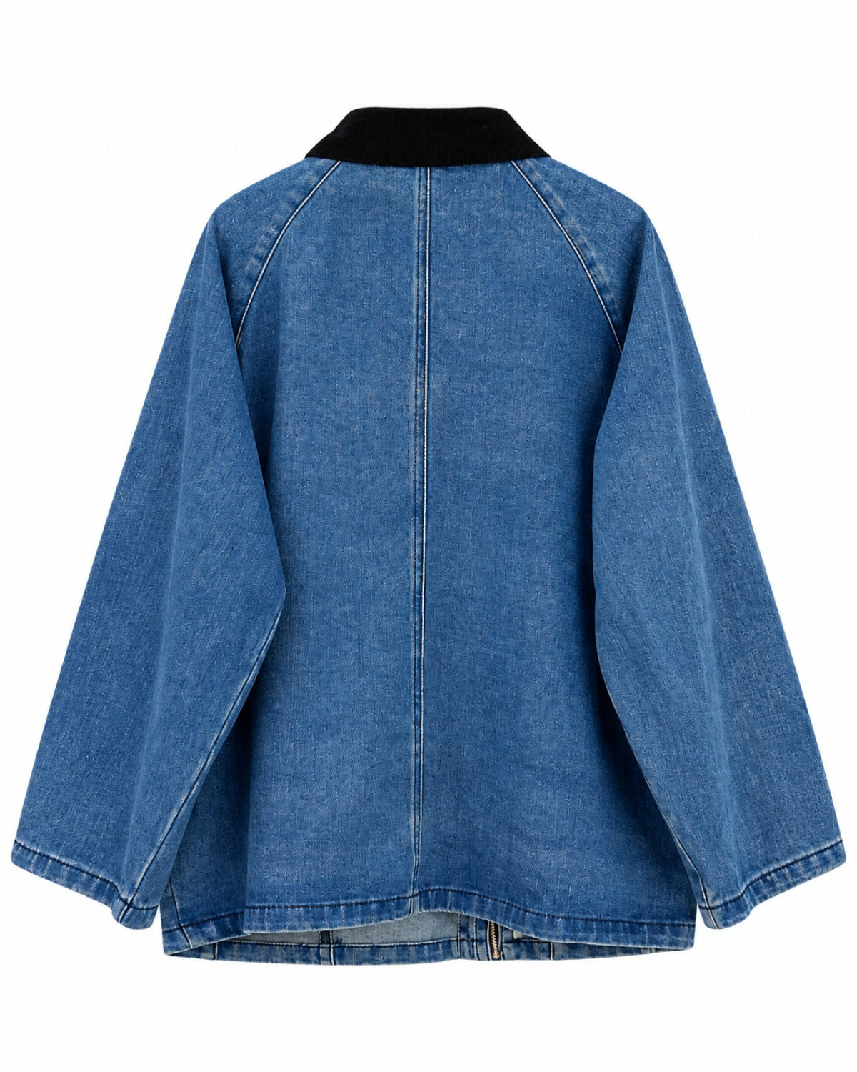 Veste Naya bleu clair avec col noir - vue de dos